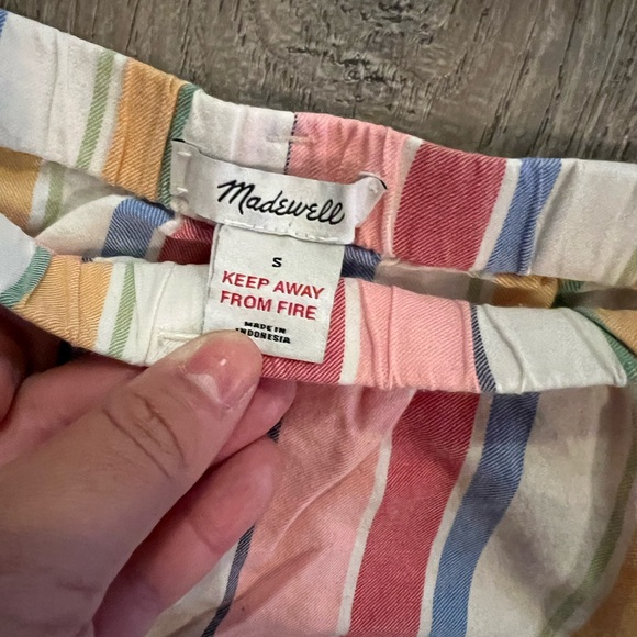 Madewell Bedtime Pajama  in Rainbow Stripe set - Picture 7 of 8